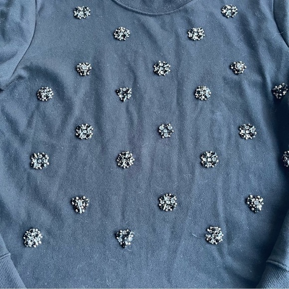 Michael Kors Black Beaded Pullover Sweater US M - Picture 3 of 6